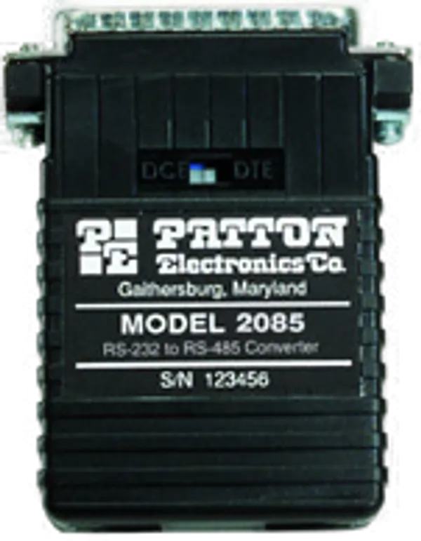 Patton 2084 RS-232 TO RS-485 INTERFACE CONVERTER (DB25F; TERMINAL BLOCK); 2-WIRE