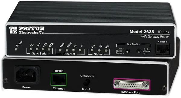Patton 2635 IPLINK GATEWAY - V.35 ROUTER, 48