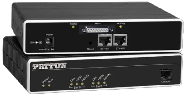 Patton 2821 IpLink VPN Router; Dual Ethernet Port & 1 X.21 Port; external UI power