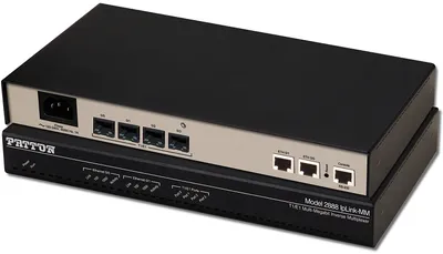 Patton 2888 2-Pack - Multi-Megabit Inverse Mux (4 port T1/E1); Universal AC Power