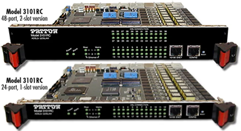 Паттон 3101 24-портовая карта ADSL2+ Annex A/M для шасси 3101RC с открытыми модулями на 24 и 48 портов в серверной стойке