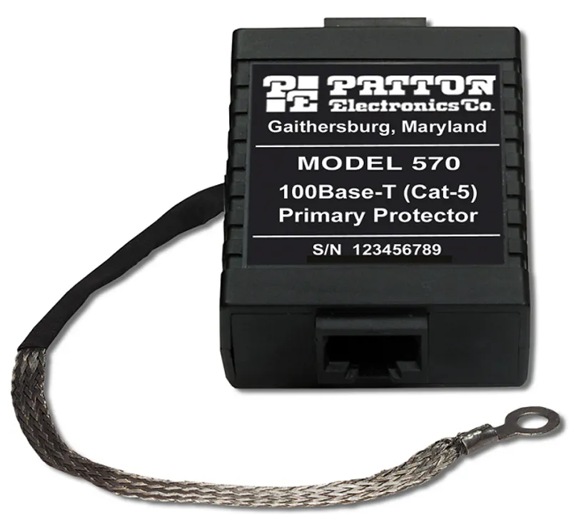Patton 580 10/100BASE-TX SURGE PROTECTOR, 8 PORT,RACK/MT