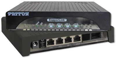 Patton Extended Temperature CopperLink 1212 High Speed Auto Rate Extender Kit; 2 x 10/100BaseTX; Terminal Block Line Connector