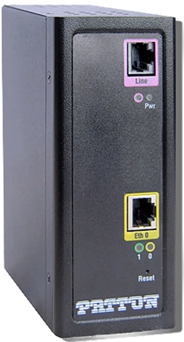 Patton Ruggedized 5.7 Mbps CopperLink 1311 Ethernet Extender  (Local); Conformal Coated; 1 x10/100; -40 to 85C