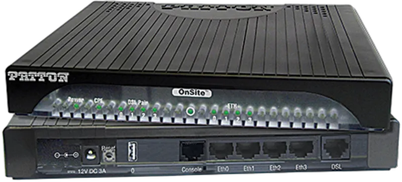 Patton 3301A OnSite EFM 2 Wire IAD; 4 x 10/100 USB 100-240VAC