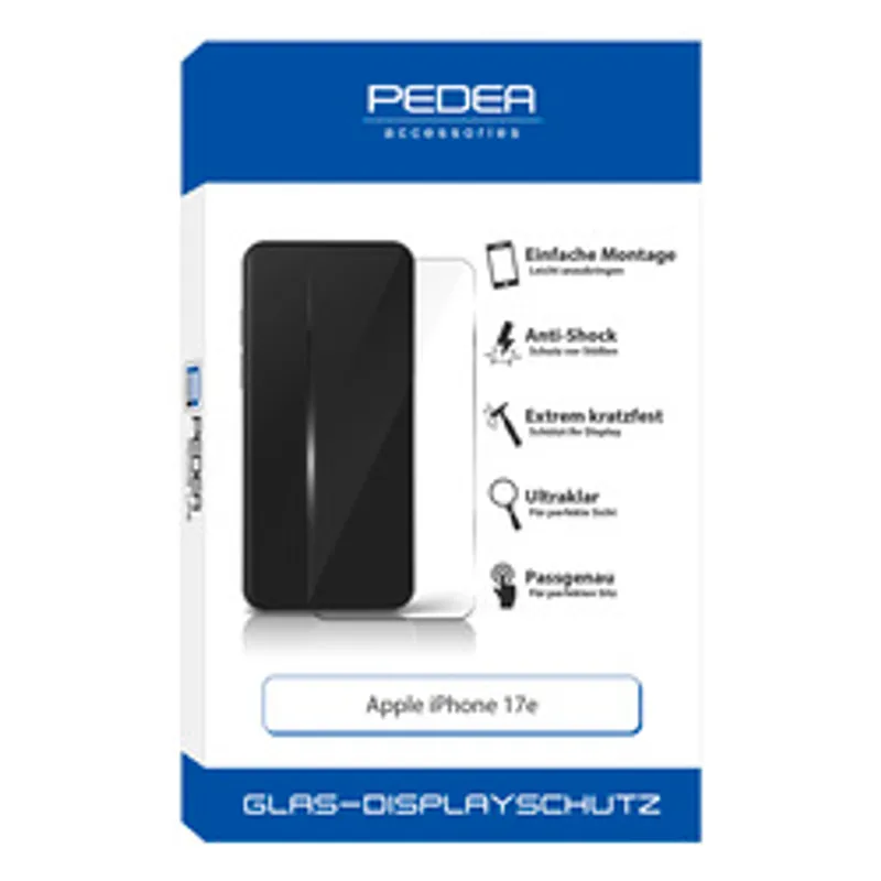 PEDEA Display-Schutzglas für Apple iPhone 17e/16e