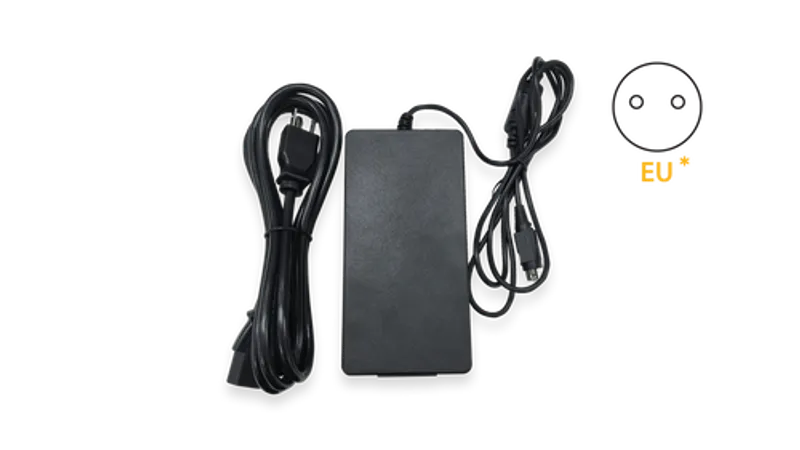 Robustes Netzteil für HD4 MBX/SD Switch - 54V 3.34A UK Stecker, schwarz, rechteckig, mit UK-Stecker und DC-Ausgang,