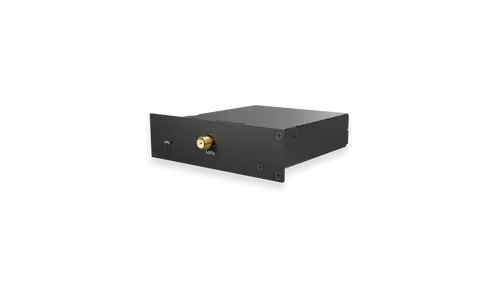 Модуль расширения Peplink FlexModule Mini LoRaWAN для Balance 20X, вид с трехчетвертного ракурса, черный матовый корпус, Модуль расширения Peplink FlexModule Mini LoRaWAN для Balance 20X, вид с трехчетвертного ракурса, черный матовый корпус,