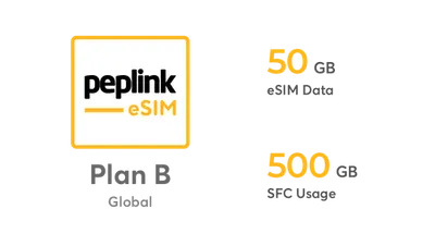 Peplink Global eSIM Data - Plan B
