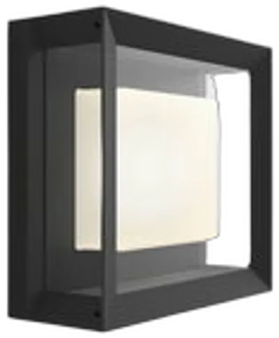 Philips HUE Econic LED Wandleuchte, quadratisch, schwarz