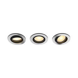 Philips Hue White Amb.Milliskin Einbausp 3flg alum 3x350lm