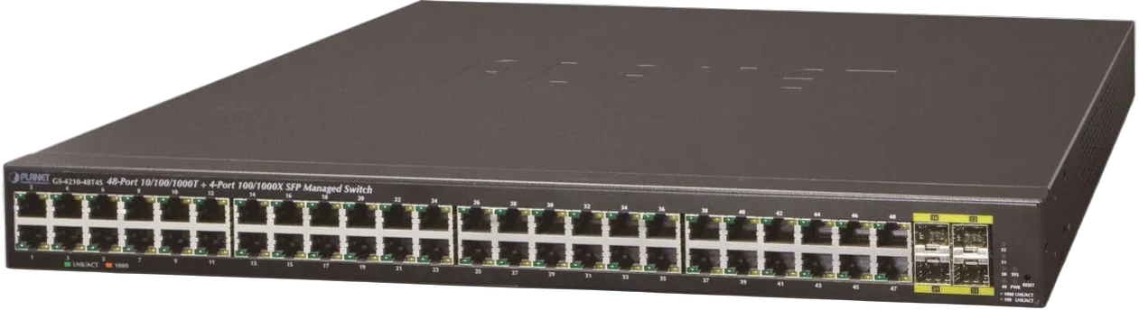 PLANET 48-Port GE + 4-Port GE SFP Managed Gigabit Switch