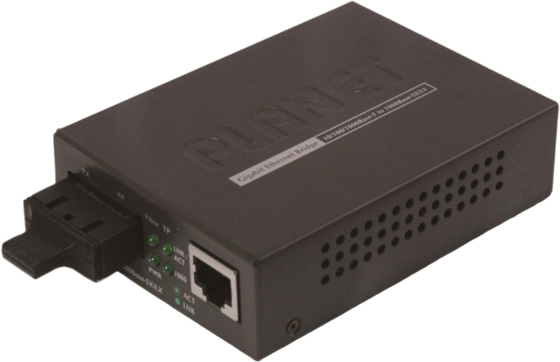 PLANET 10/100/1000Base-T to 1000Base-LX Gigabit Converter
