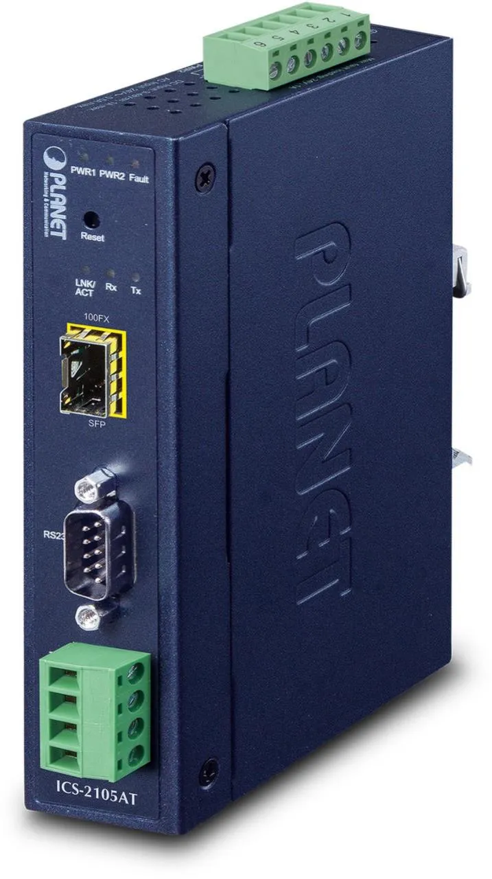 PLANET 1-Port RS232/RS422/RS485 Serial-Ethernet 1 x SFP