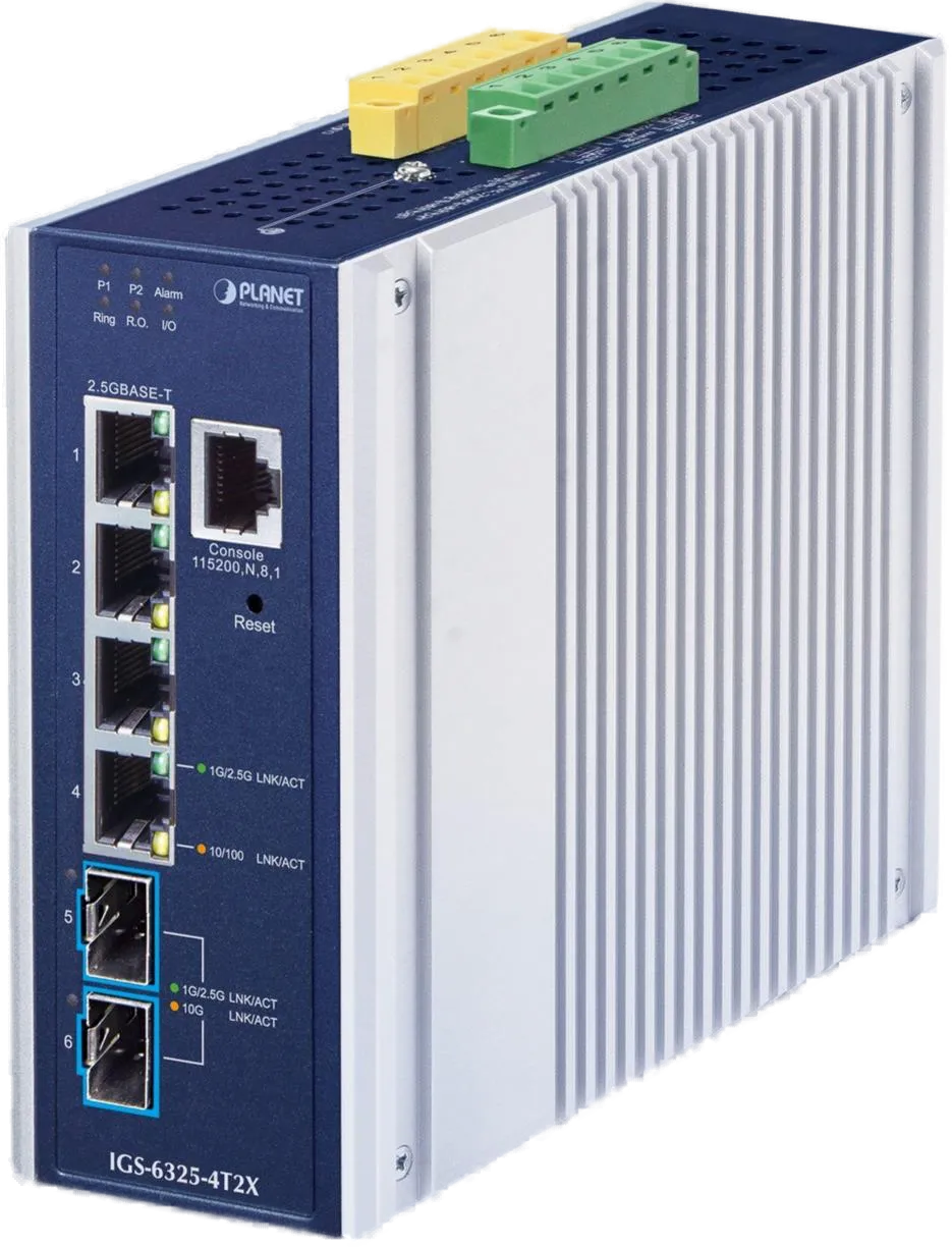 PLANET 4-Port 2.5GBASE-T + 2-Port 10GBASE-X SFP+ ERPS RING PLANET 4-Port 2.5GBASE-T + 2-Port 10GBASE-X SFP+ ERPS RING