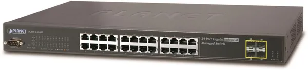 PLANET Industrial 24-Port 10/100/1000Mbps with 4 Shared SFP