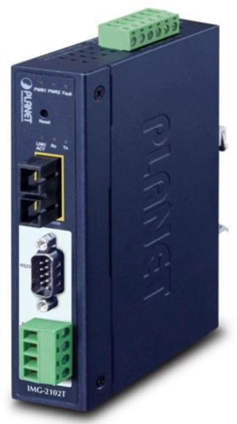 Planet IMG-2102T Industrial 1-Port Ethernet Switch IP30 Blue