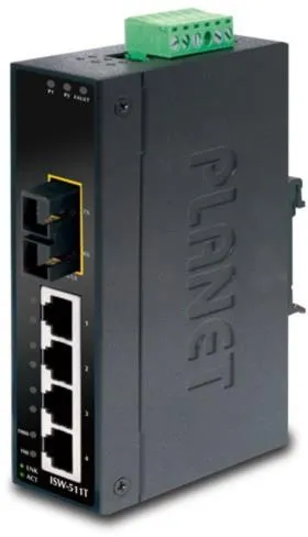 PLANET 4+1 100FX Port Single mode Industrial Ethernet PLANET 4+1 100FX Port Single mode Industrial Ethernet
