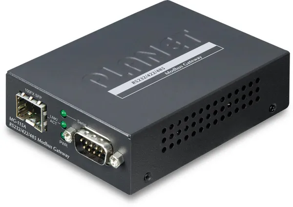 PLANET 1-port RS232/422/485 Modbus Gateway mit 1-Port SFP
