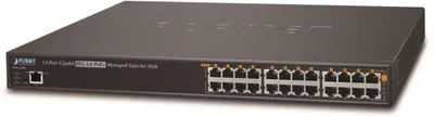 PLANET 12-Port Gigabit IEEE 802.3af Injector Hub (220 Watt)