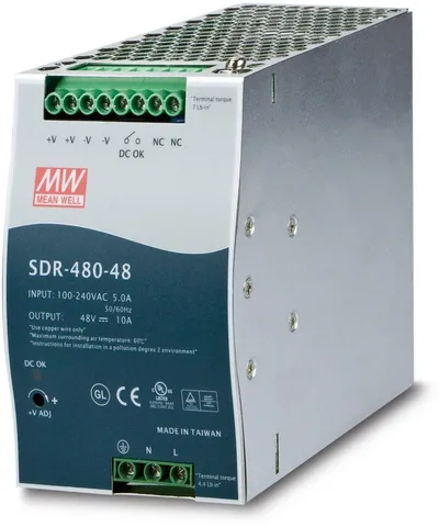 PLANET Din-Rail Power Supply (SDR-480-48) 48V 480W DC Single