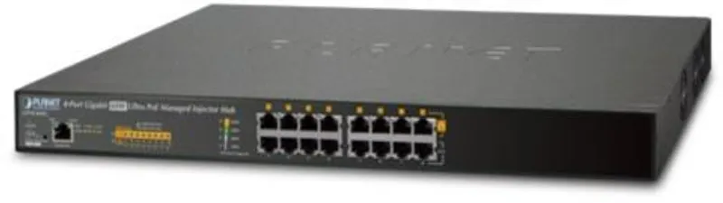 PLANET 8-Port 60W Managed Gigabit Ultra PoE Injector Hub