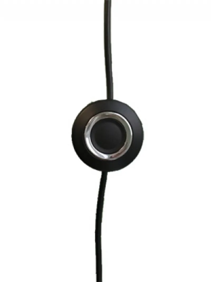 Adaptateur EHS Plusonic zbh pour série Grandstream 21xx, bouton de contrôle à distance noir circulaire avec anneau