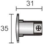 Powergear 3PH ENDKAPPE, Schwarz (4PCS)