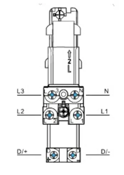 Powergear 3PH EINSPEISER DALI 3, RECHTS, Weiß