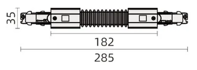 Powergear 3PH Verbinder DALI 3, Flexibel, Weiß