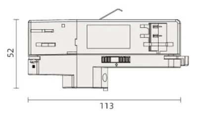Powergear 3PH ADAPTER DALI 3, Weiß
