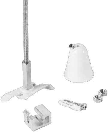 Powergear Mini 1PH 1 DECKENMONTAGE EZCLICK MIT Stange, Weiß, 1 meter