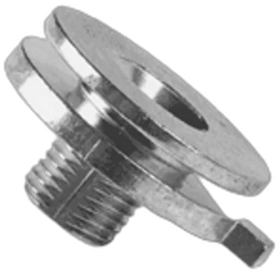 Powergear 3PH NIPPLE M10x1.0 h8mm (FARBIGER RING), Schwarz