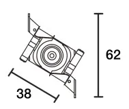 Powergear 3PH T BAR EZCLICK, Weiß