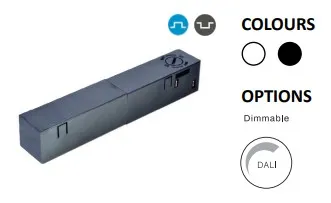 Modulo alimentatore Powergear 48V STROMFÜHRENDER EINSPEISER versione destra in colore grigio scuro per sistemi elettrici