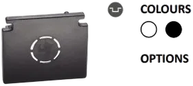 Powergear 48V ENDKAPPE, Schwarz