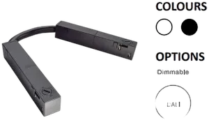 Powergear 48V Verbinder, Flexibel, Schwarz