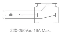 Powergear Mini 1PH 1 Schiene 230V, Schwarz, 1 meter