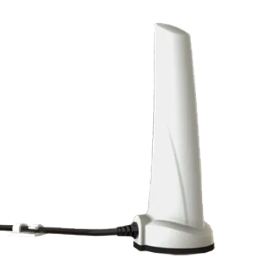 Poynting A-OMNI-0280-08-V1 weiße OMNI-Directional LTE Antenne mit 4dbi, montiert auf Mast/Wand, RA-SMA Anschluss, 2 Meter
