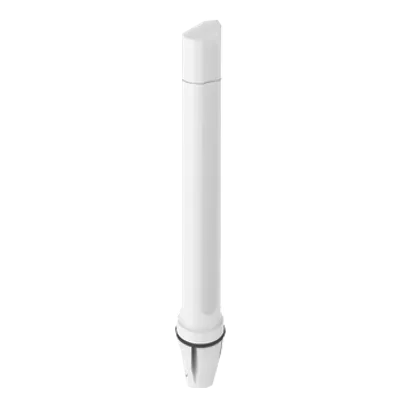Weiße Poynting A-OMNI-0498-V1-01 Marine-WLAN/5G-Antenne mit 2m SMA-Stecker, zylindrisch, 2,4/5GHz 9,8dBi Omni-Directional