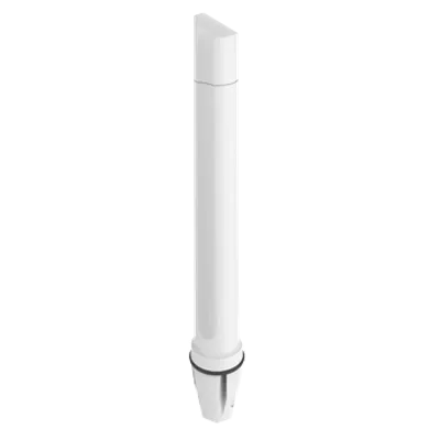 Poynting A-OMNI-0498-V1-01 weiße 2x2 Omni-Directional Marine-Antenne für 2,4/5 GHz mit 9,8 dBi und 2m SMA-Stecker auf
