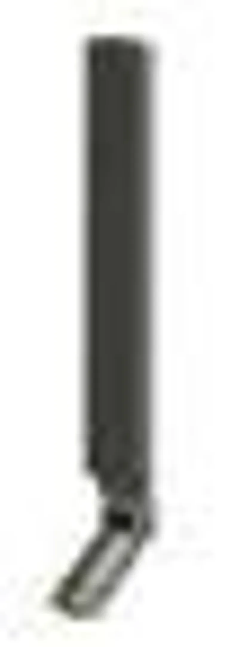 Antena Poynting A-OMNI-0785-V1-01 SISO gris SMA vertical sobre fondo blanco.
