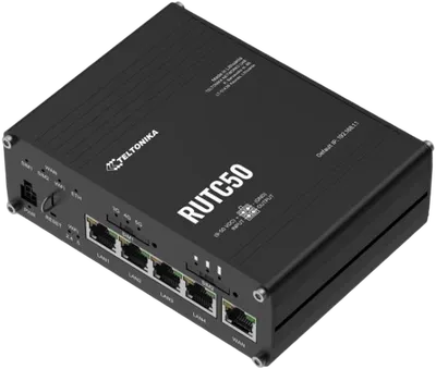 Teltonika · RUTC 50 5G Router & Poynting · A-MIMO-0004-V1-17 · Multifunktionsantenne BUNDLE