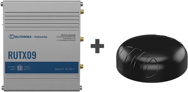 Teltonika · RUTX09 · 4G Router & Poynting · A-PUCK-0004-V1-01 · 4G· 5G Rundstrahlantenne BUNDLE