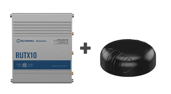 Teltonika · RUTX10 · Dual-Band AC Wifi Router & Poynting · A-PUCK-0012-V1-01 · 2x2 MiMo Wifi Antenne BUNDLE