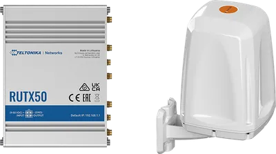 Teltonika · RUTX50 · 5G Router & Poynting · A-EPNT-0004-V1-17 · 5G Rundstrahlantenne BUNDLE