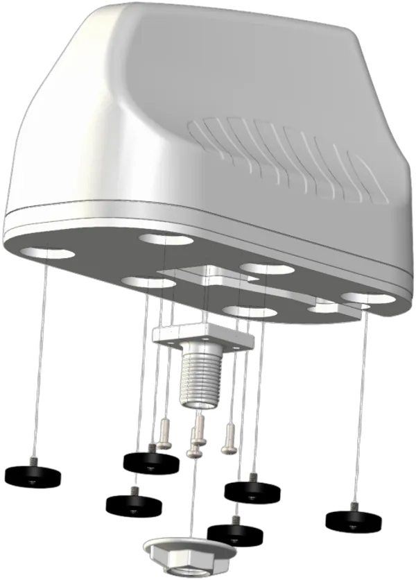 Poynting · Antennen · 5G/LTE · KFZ/Marine · A-MIMO-0003-V2-13 · weiß · SMA (M) · 1,8-4,5 dBi · SMA-Male · 2 Meter Kabel · IP67