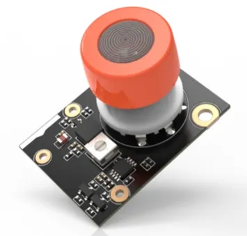 RAK Wireless LoRa WisBlock MQ3 GAS Sensor RAK12009, small black rectangular circuit board with prominent cylindrical sensor RAK Wireless LoRa WisBlock MQ3 GAS Sensor RAK12009, small black rectangular circuit board with prominent cylindrical sensor