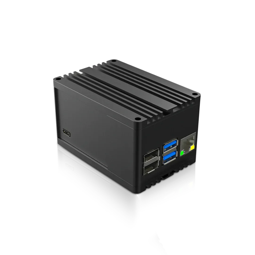 RAK7248C WisGate Developer D4H+ avec LTE, passerelle LoRa noire à ailettes de refroidissement et ports USB/Ethernet actifs RAK7248C WisGate Developer D4H+ avec LTE, passerelle LoRa noire à ailettes de refroidissement et ports USB/Ethernet actifs