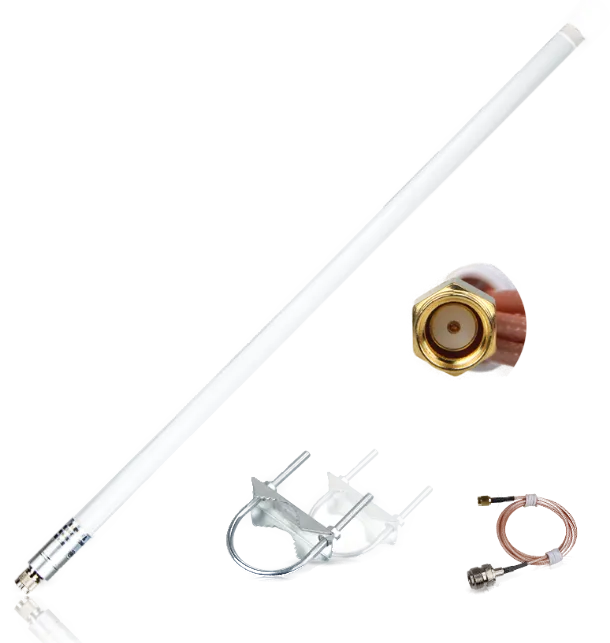 RAK Wireless · LoRa · Accessories · Helium · 8dBi Fiber Glass Antenna 858-878MHz · SMA